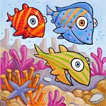 fische,bilder,kunstdruck,malerei,unikat