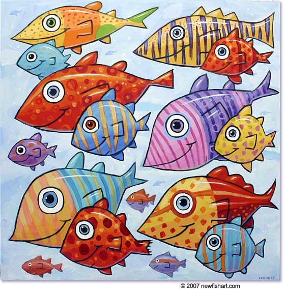 Fish art and paintings