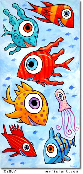 Fish art and paintings