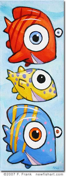 Colorful Fish Art - F. Frank