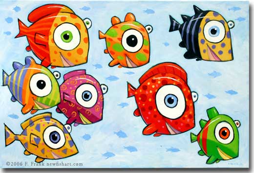 Fish art and paintings