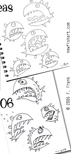 fish art ideas,frank,art,pencil,ink