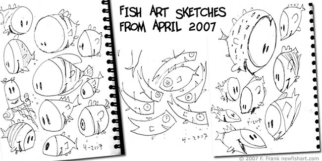fish art ideas,frank,art,pencil,ink,sketchbook