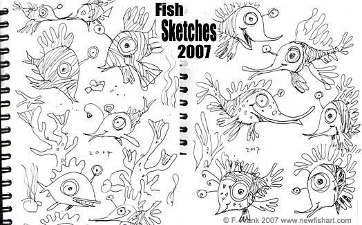 fish art ideas,frank,art,pencil,ink,sketchbook
